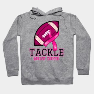 Tackle Breast Cancer Shirts Fighting American Football Women Hoodie